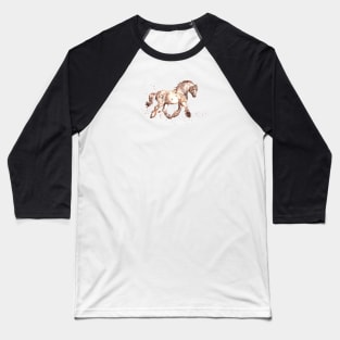 Muddy Earth Horse Baseball T-Shirt